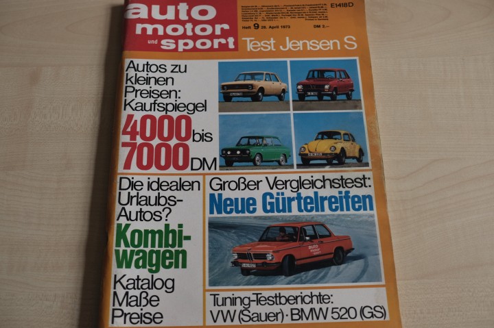 Deckblatt Auto Motor und Sport (09/1973)
